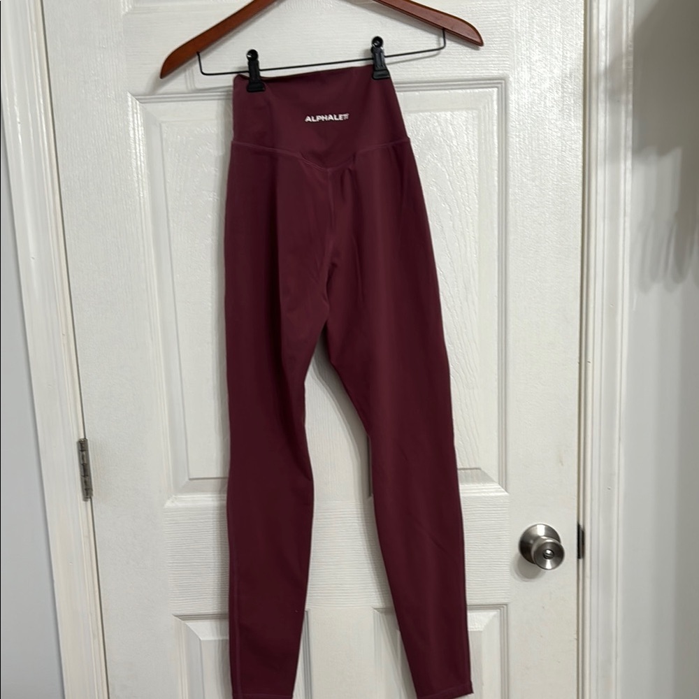 Alphalete Maroon  Leggings